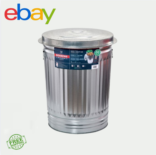 Behrens gallon steel trash - behrens, 31-gallon
